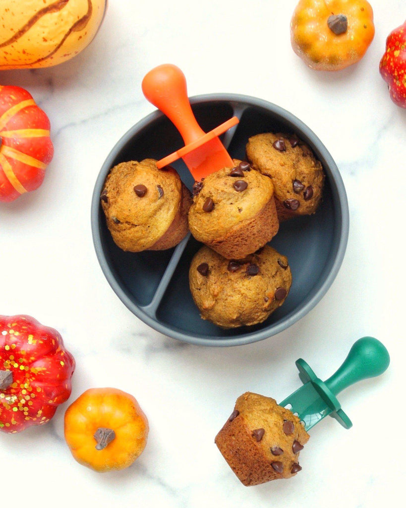 Mini Pumpkin Chocolate Chip Muffins